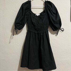 House of Harlow 1960 Black Puff Sleeve Dress